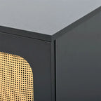 Merax Woven Media Console Table for TVs Up to 70