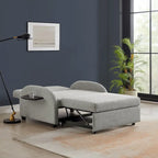 Scarboro Grey Upholstered Wide Convertible Bed