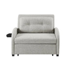 Scarboro Grey Upholstered Wide Convertible Bed