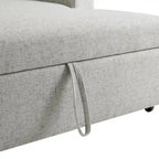 Scarboro Grey Upholstered Wide Convertible Bed
