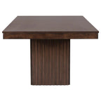 Ryn Dining Table, 60-78 Inch Removable Extendable Rectangular Top, Brown
