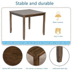 Wooden Dining Rectangular Table set for 4,Kitchen Dining Table