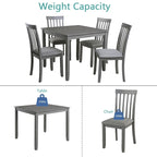Wooden Dining Rectangular Table set for 4,Kitchen Dining Table