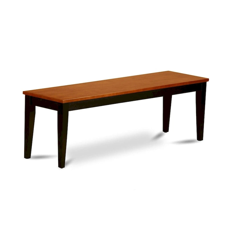 East West Furniture Dining Set Contains a Rectangle Table and Dining Chairs with a Bench (Chair Seat Type Options)