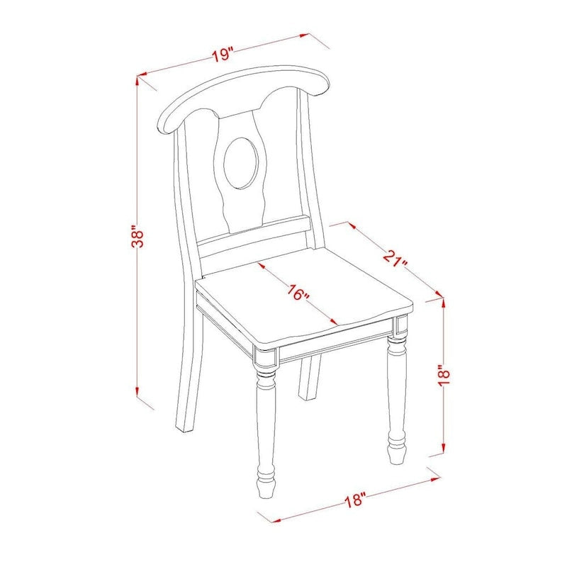 East West Furniture Dining Set Contains a Rectangle Table and Dining Chairs with a Bench (Chair Seat Type Options)