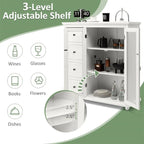 Sideboard Buffet Storage Cabinet - 12D x 36W x 37H