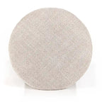 Drum Ottoman with X-Base - Ash Wood Frame