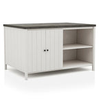 Hanto Transitional White Solid Wood Storage 7-Piece Counter Height Dining Set by Furniture of America