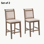 3-Piece Wood Counter Height Drop Leaf Dining Table Set