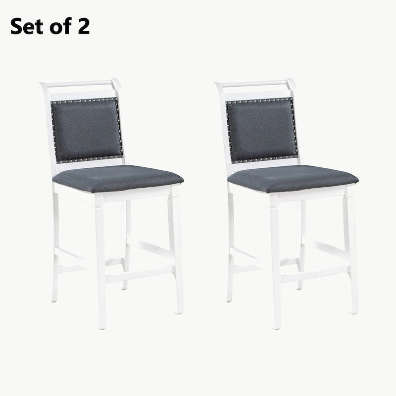 3-Piece Wood Counter Height Drop Leaf Dining Table Set