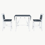 3-Piece Wood Counter Height Drop Leaf Dining Table Set