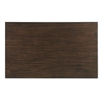 Humpty 60 Inch Dining Table, Rectangular Top, 2 Drawers, Cherry Brown Wood