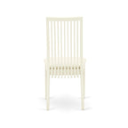 East West Furniture Dining Table Set- a Wooden Table and Linen Fabric Dining Room Chairs