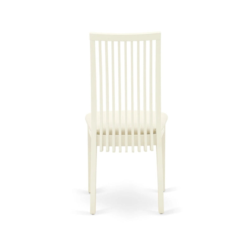East West Furniture Dining Table Set- a Wooden Table and Linen Fabric Dining Room Chairs