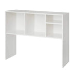 Cube White Wood Desk Bookshelf by DormCo