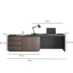 White Expandable L-Shaped Desk with Storage