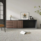 White Expandable L-Shaped Desk with Storage