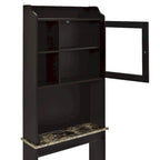 Over The Toilet Space Saver Organization Wood Storage Cabinet for Home