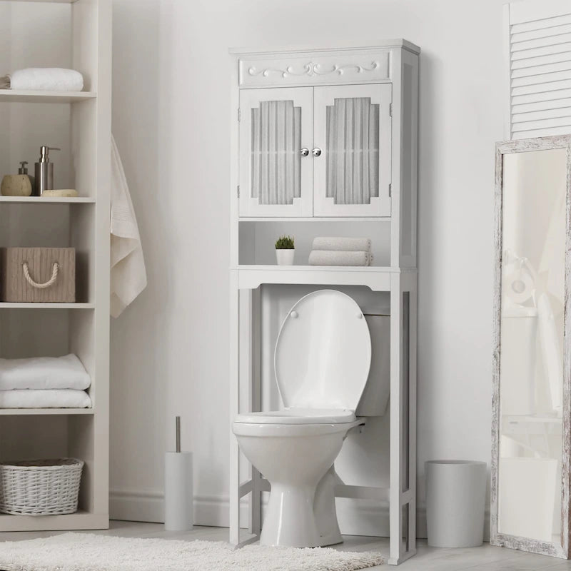 Teamson Home Lisbon Wooden Over-the-Toilet Space Saver