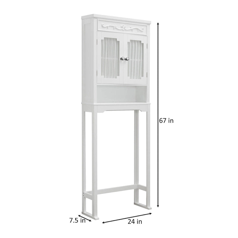 Teamson Home Lisbon Wooden Over-the-Toilet Space Saver