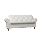 Tufted Storage Bench with Rolled Arms - 63"