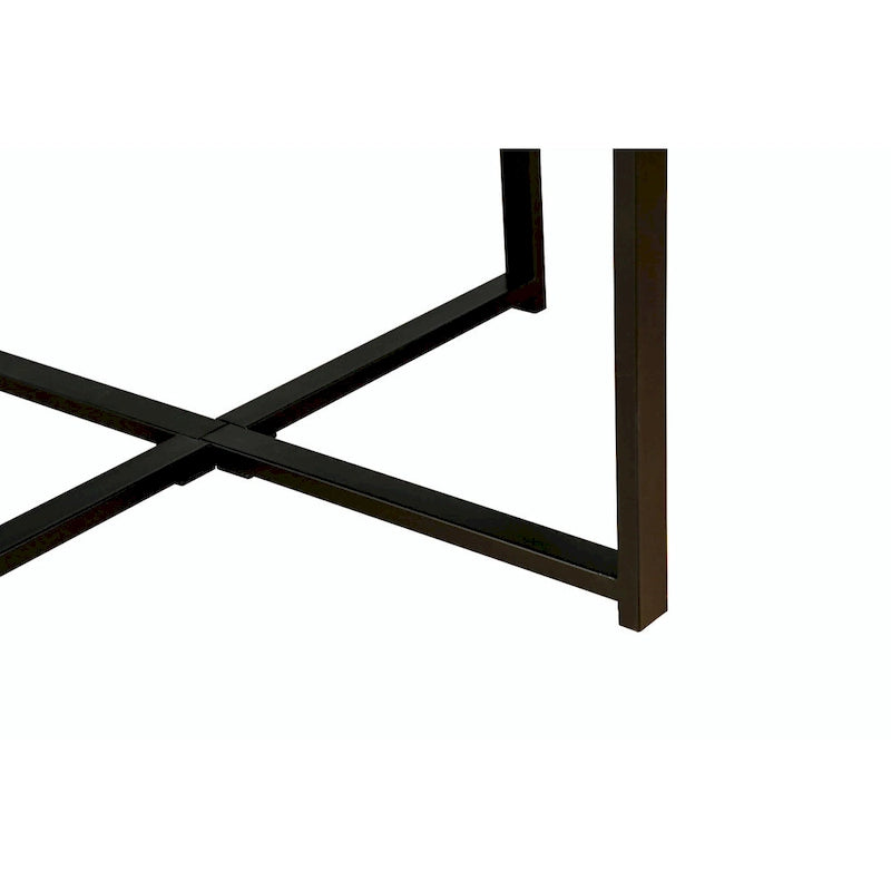 30-Inch Wood Octagonal Vintage Patchwork Coffee Table