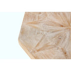 30-Inch Wood Octagonal Vintage Patchwork Coffee Table