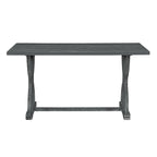 6 PCS Retro Rectangular Dining Table Set for 6