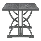6 PCS Retro Rectangular Dining Table Set for 6
