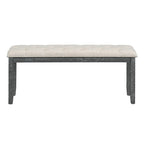 6 PCS Retro Rectangular Dining Table Set for 6