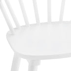Set of 2 Counter Height 24.in Bar Stools for Kitchen Island with Solid Wood and Spindle Back Barstool