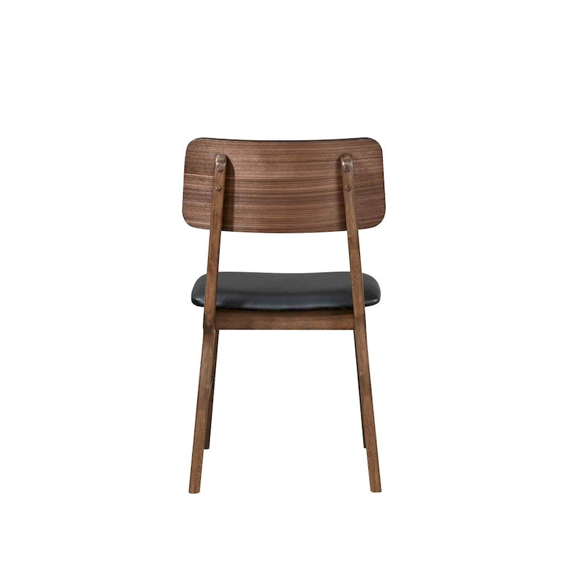 New Classic Furniture Thea Walnut and Black Side Chair (Set of 2)