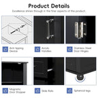 Tall Bathroom Storage Cabinet,Freestanding Storage Cabinet