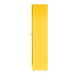 Avidan 70-inch Yellow French Door Metal Cabinet