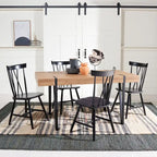 SAFAVIEH Asal Mid-Century Industrial Rustic Dining Room Table - 59.1 W x 35.4 L x 29.5 H - 59Wx35Dx30H