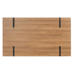 SAFAVIEH Asal Mid-Century Industrial Rustic Dining Room Table - 59.1 W x 35.4 L x 29.5 H - 59Wx35Dx30H
