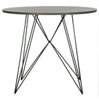 SAFAVIEH Zorana Dark Grey / Black Round Dining Table - 35.4 x 35.4 x 29.5 - 35Wx35Dx30H