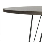 SAFAVIEH Zorana Dark Grey / Black Round Dining Table - 35.4 x 35.4 x 29.5 - 35Wx35Dx30H