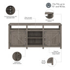 Cottage Grove 65W Farmhouse TV Stand for 75 Inch TV by Bush Furniture