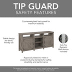 Cottage Grove 65W Farmhouse TV Stand for 75 Inch TV by Bush Furniture